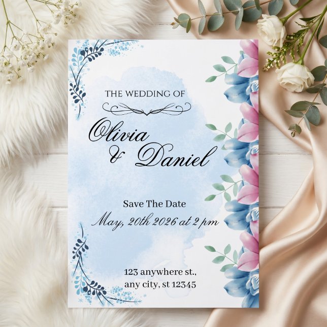 Elegant Floral Garden Frame Invitation (Creator Uploaded)