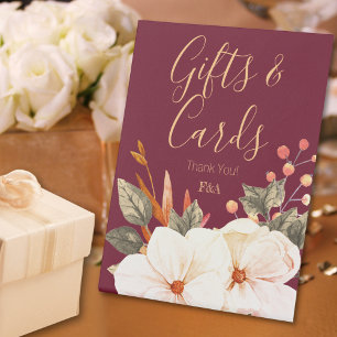 Elegant Floral Gifts & Cards Pedestal Sign