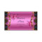 Elegant Floral Gold Pink Black Butterfly