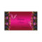 Elegant Floral Gold Pink  Black Butterfly