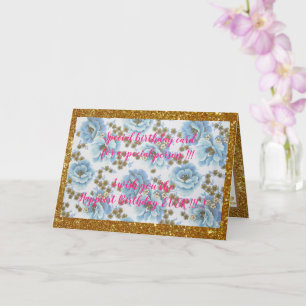 Elegant Floral Happiest Birthday Card