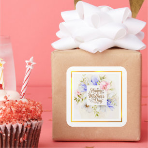Elegant Floral Happy Mother’s Day Sticker