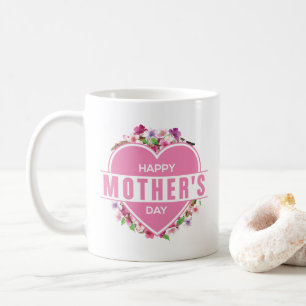 Elegant Floral Happy Mother's Day   Coffee Mug