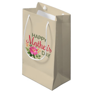 Elegant Floral Happy Mother's Day   Gift Bag