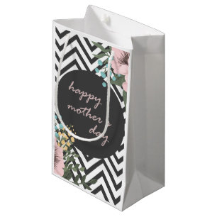 Elegant Floral Happy Mother's Day Gift Bag