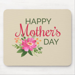 Elegant Floral Happy Mother's Day   Mouse Pad