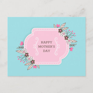 Elegant Floral Happy Mother's Day   Postcard