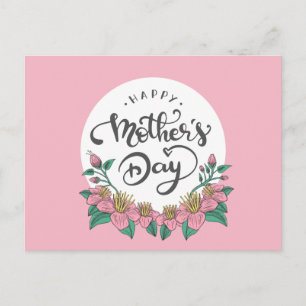 Elegant Floral Happy Mother's Day   Postcard