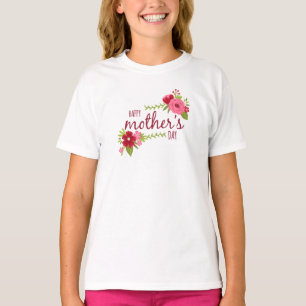 Elegant Floral Happy Mother's Day Shirt