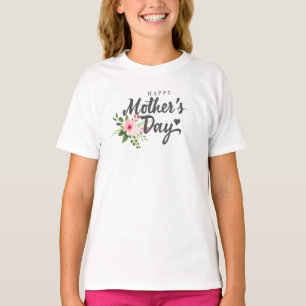 Elegant Floral Happy Mother's Day Shirt