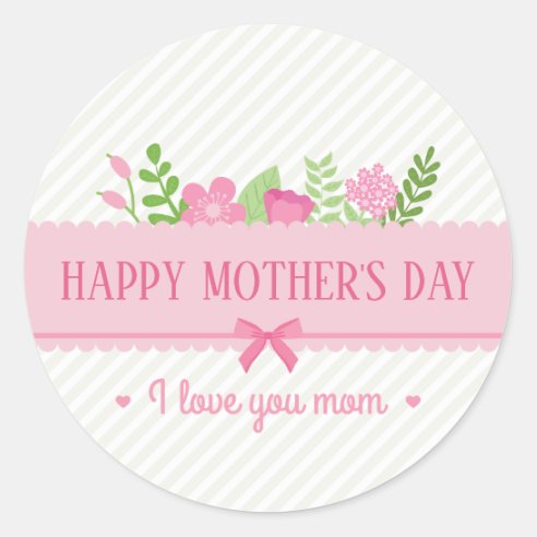 I Love Mama Stickers | Zazzle CA