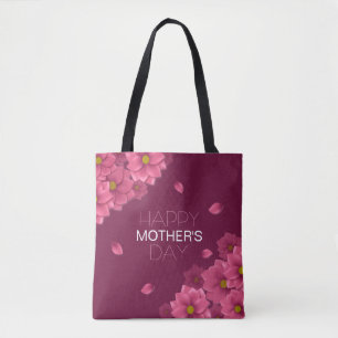 Elegant Floral Happy Mother's Day   Tote Bag