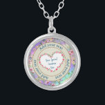 Elegant Floral Heart Frame: for Every Occasion Silver Plated Necklace<br><div class="desc">Add a touch of elegance and romance to your special occasions with our beautiful Heart Frame featuring pink floral watercolor designs. Perfect for Mother's Day,  Valentine's Day,  weddings,  baby showers,  birthdays,  and more. Customize it to celebrate any event!</div>