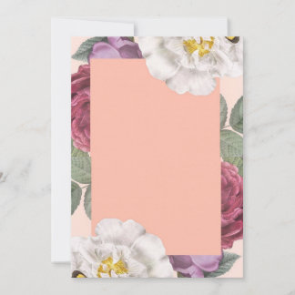 Elegant floral invitation