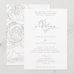 Elegant floral invitation
