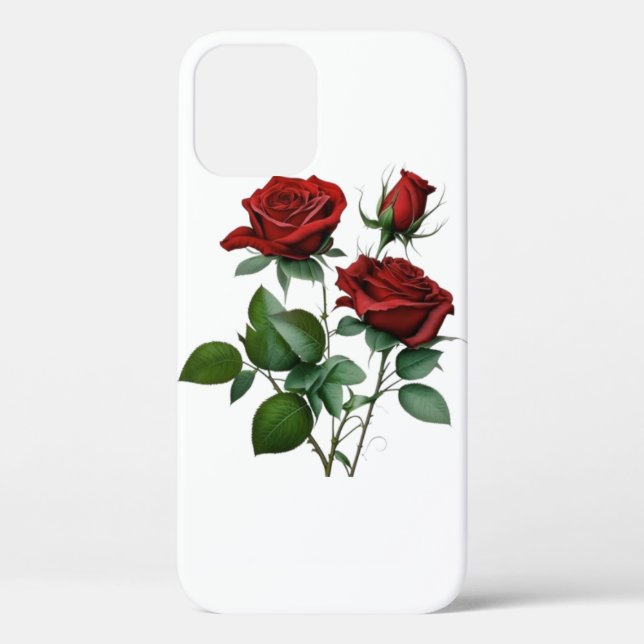  Elegant Floral iPhone Case (Back)