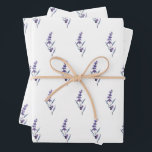 Elegant floral lavender wrapping paper sheet<br><div class="desc">Every mom to-be deserves a celebration,  so make sure to shower her with all your love,  and some fun gifts! Organize the prefect baby shower with these elegant lavender supplies.</div>