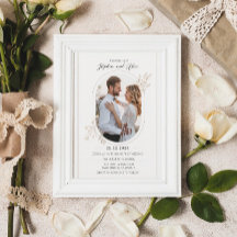 Elegant Floral Light Beige Wedding