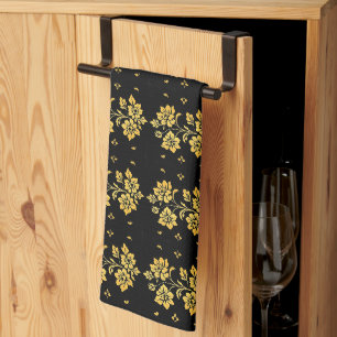 Elegant Floral Luxury Modern Collection Kitchen Towel