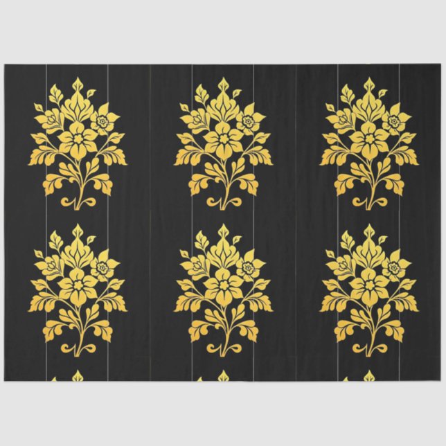 Elegant Floral Luxury Popular Collection Tissue Paper (Front)