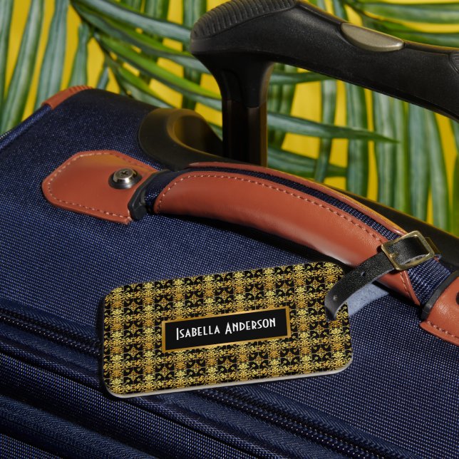 Elegant Floral Luxury Trendy Collection Luggage Tag (Front Insitu 3)