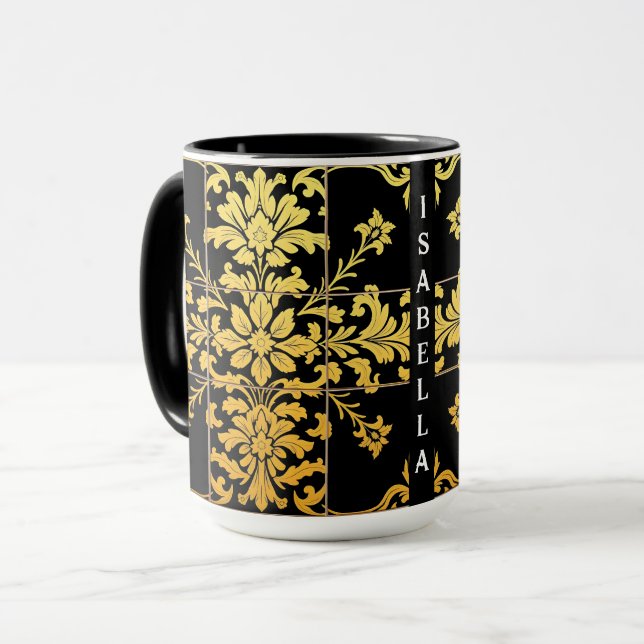 Elegant Floral Luxury Trendy Collection Mug (Front Left)