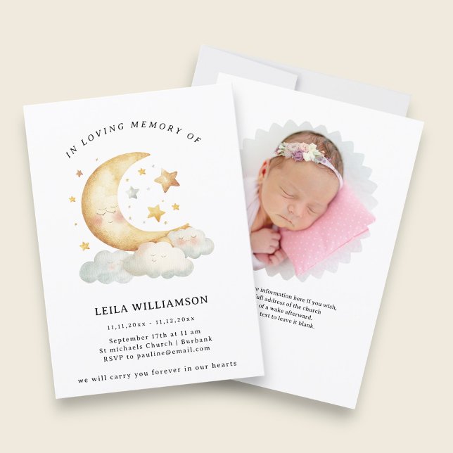 Elegant Floral Memorial Announcement (Creator Uploaded)