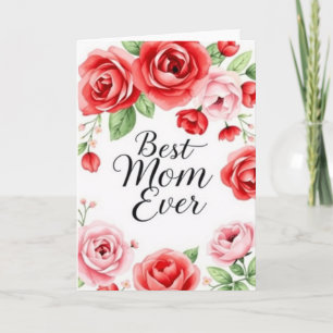 Elegant Floral Modern Mother's Day Card