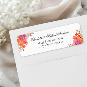 Elegant Floral Monogram Script Wedding