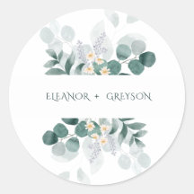 Elegant floral monogram wedding