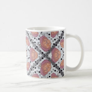 Elegant floral mug  