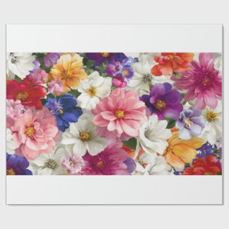 Elegant Floral Mug – Botanical Flower Print Coffee Wrapping Paper