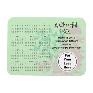 Elegant Floral Nature Business Customer Flexible Magnet