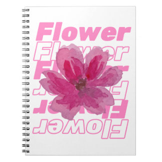 "Elegant Floral Notebook – Aesthetic Pastel Flower