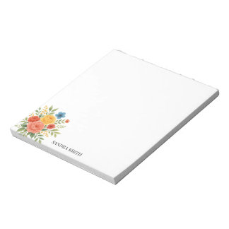 Elegant Floral Notepad
