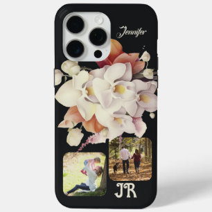 Elegant Floral Orchid-Calla Lily Photo/Name  iPhone 15 Pro Max Case