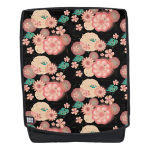 Elegant Floral Ornament, Spring Peach Garden Boho Backpack