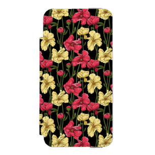 Elegant floral pattern 2 incipio watson™ iPhone 5 wallet case