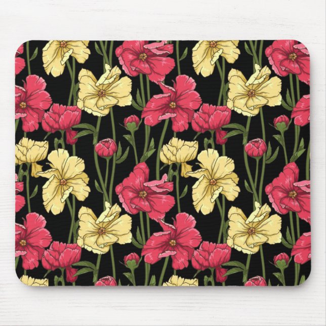 Elegant floral pattern 2 mouse pad (Front)