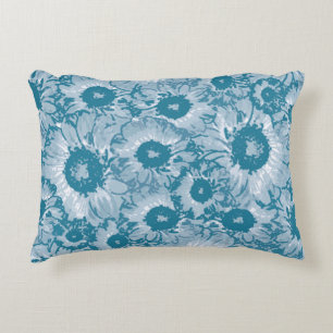 Elegant Floral Pattern Accent Pillow