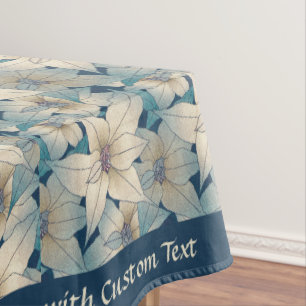 Elegant Floral Pattern Beautiful Romantic Flowers  Tablecloth