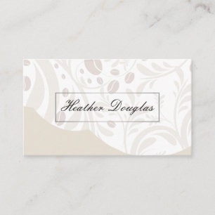 Elegant Floral Pattern Business Card