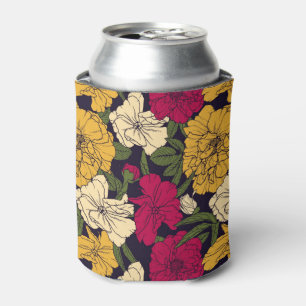 Elegant floral pattern can cooler