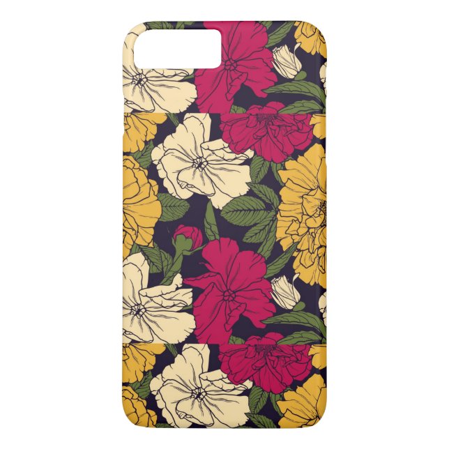 Elegant floral pattern Case-Mate iPhone case (Back)