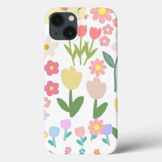 Elegant Floral Pattern Design iPhone 13 Case