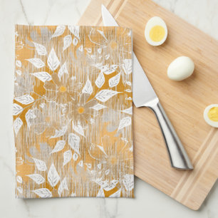Elegant floral pattern.  kitchen towel