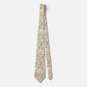 Elegant Floral Pattern Necktie Classic Style