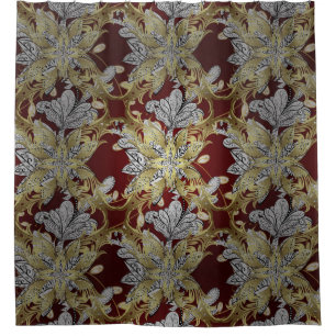 Elegant Floral Pattern Neutral Colours Gold Elemen