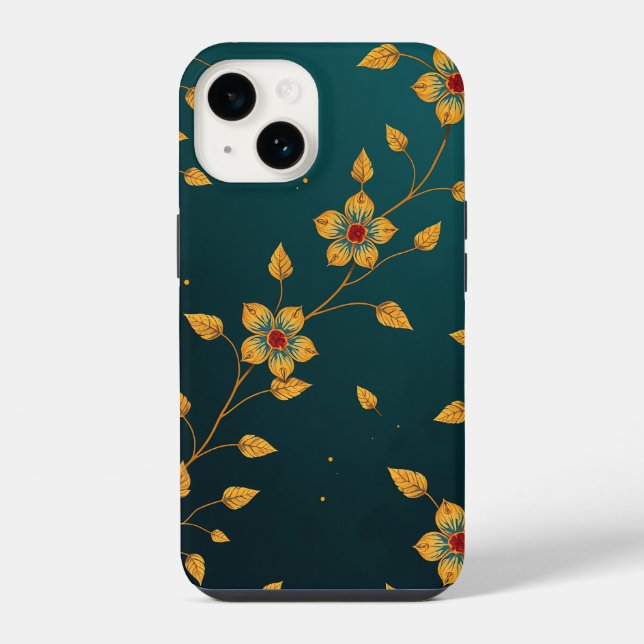 Elegant Floral Pattern Phone Case (Back)