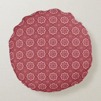 Elegant floral pattern round pillow